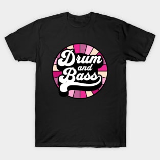 DRUM AND BASS  - Color Wheel (purple/pink)) T-Shirt